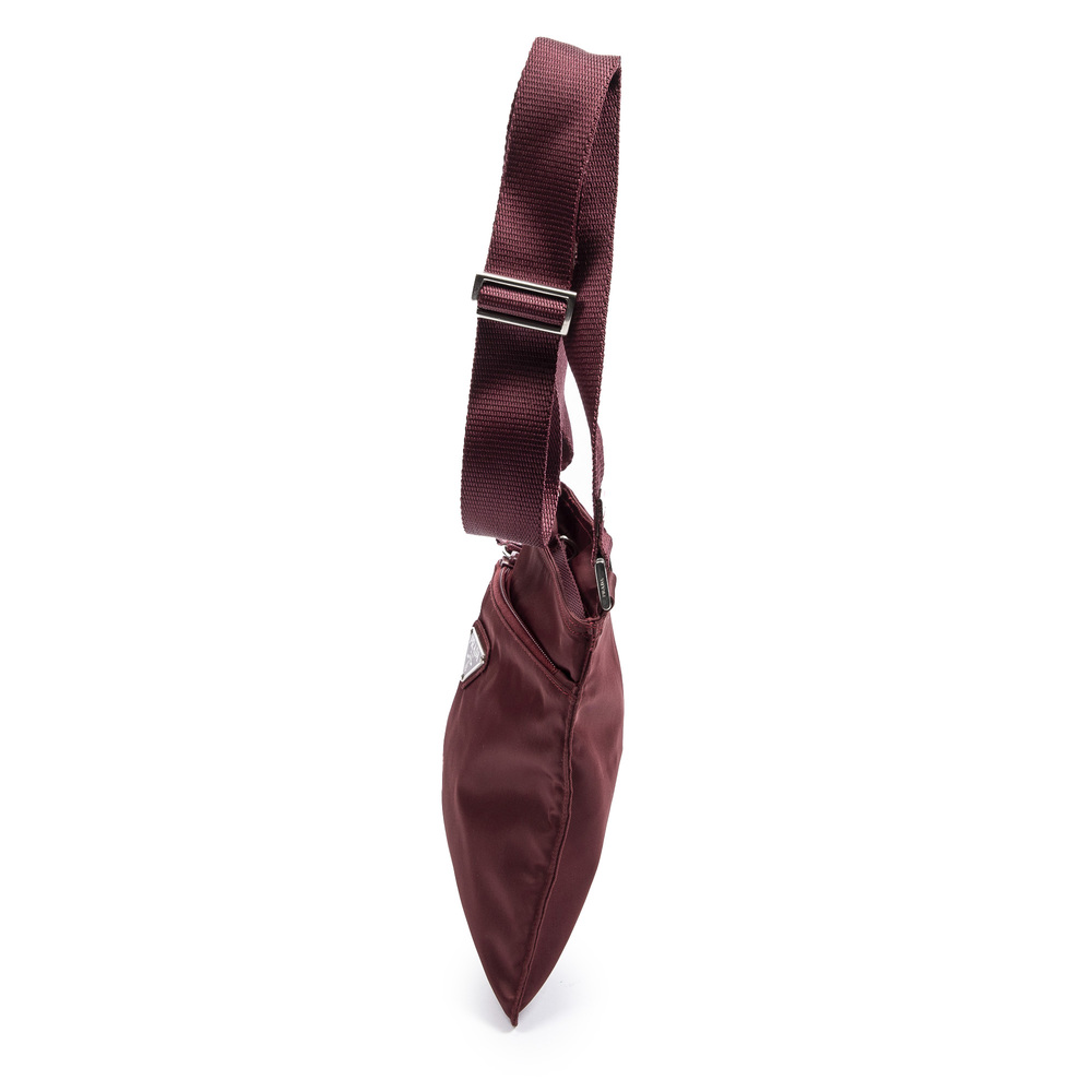 Prada Front Pocket Square Small Crosbody in Red Nylon Canvas - Picture 3 of 7